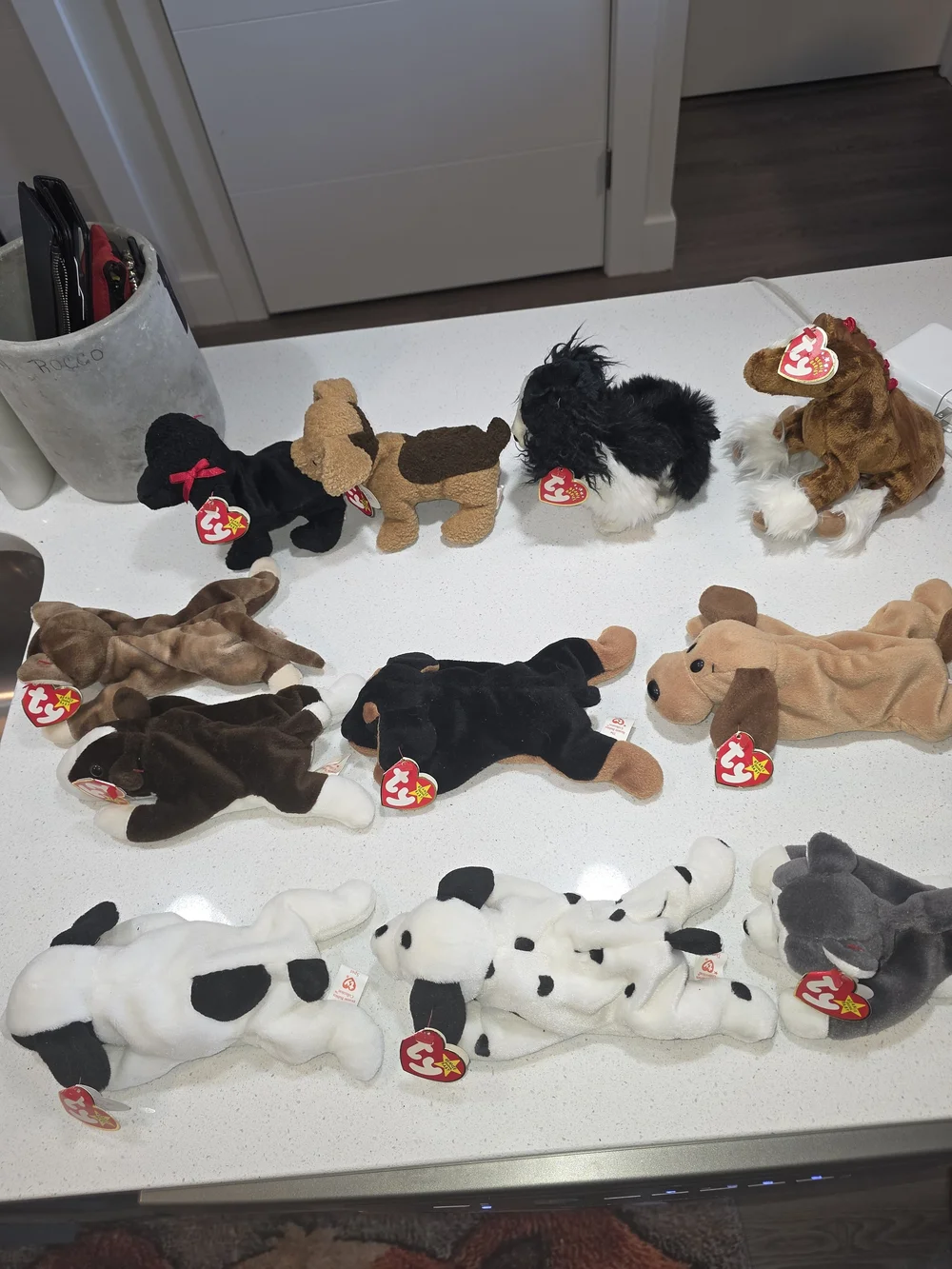 Plush toy collection, Ty Beanie Babies Dogs (set of 11)